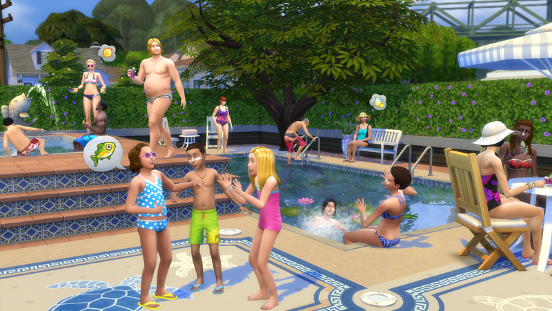 Illustration for article titled The Sims 4 Gets Swimming Pools (For Free) Today